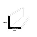 Onlinemetals 2" x 2" x 0.125" Aluminum Angle 6063-T52 1032